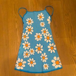 Zara Flower Mini Dress